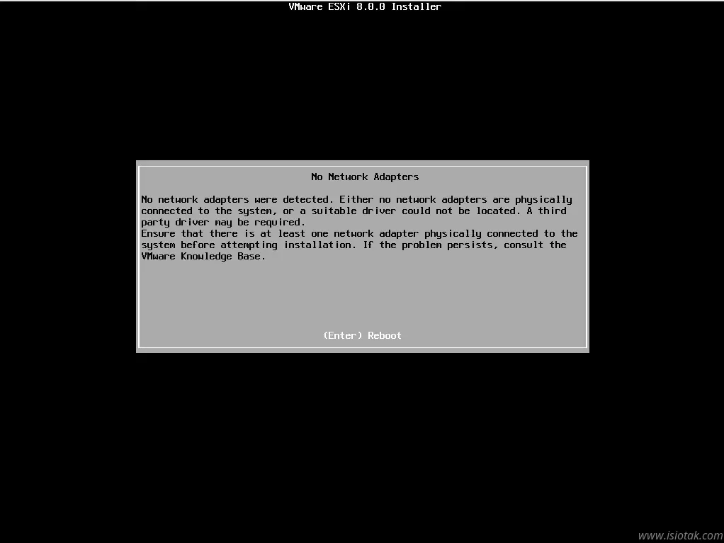 Realtek NIC can't detect on VMware EXSi