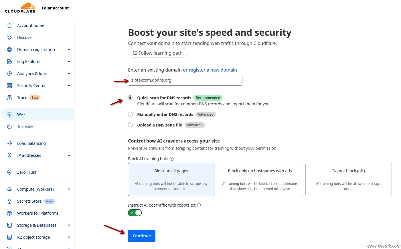 connect digitalplat domain with cloudflare