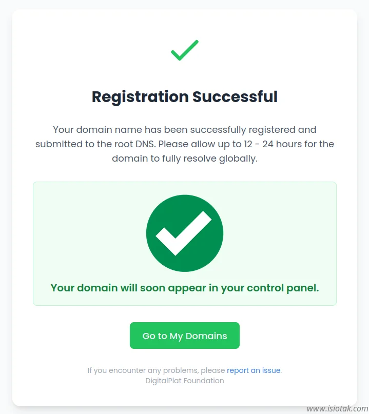 success registration