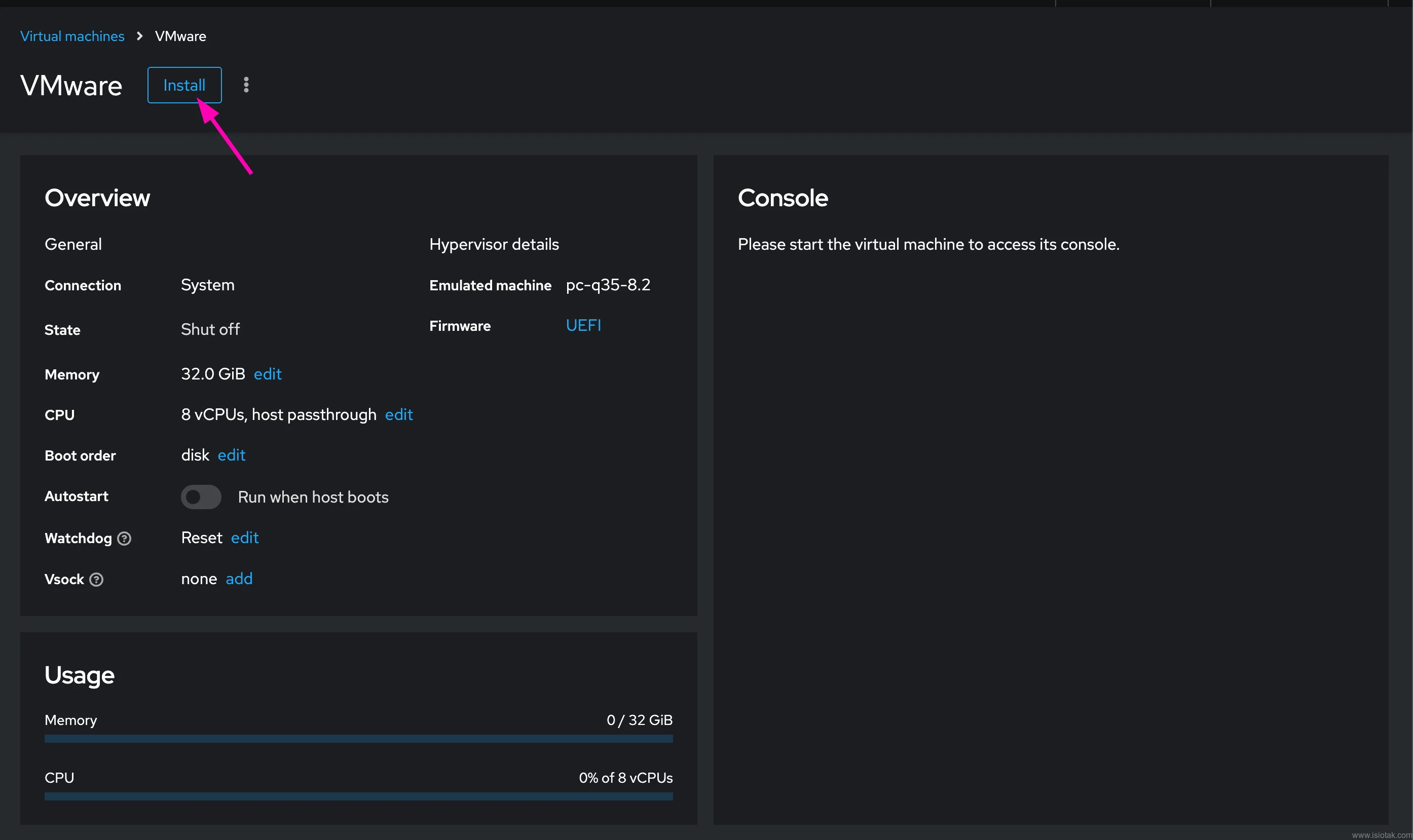 running esxi