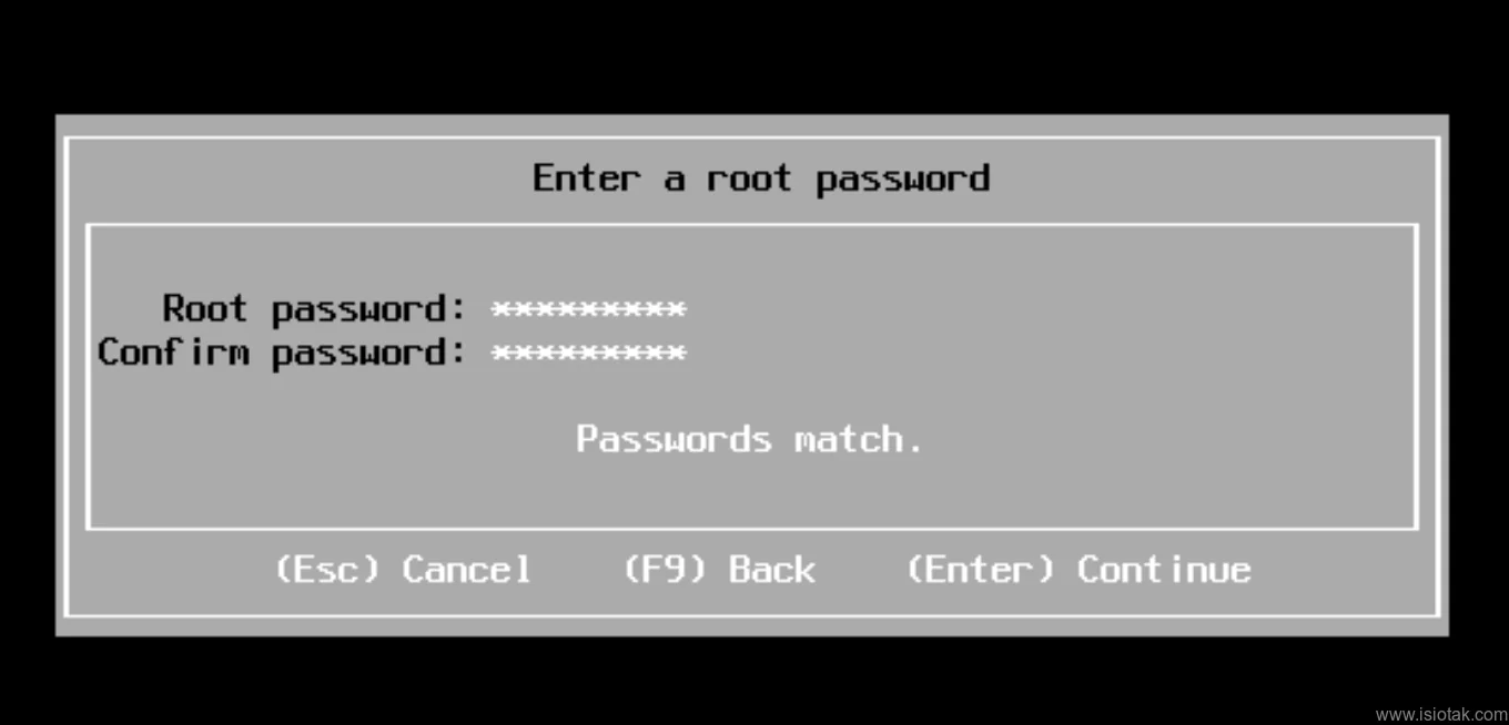 set password
