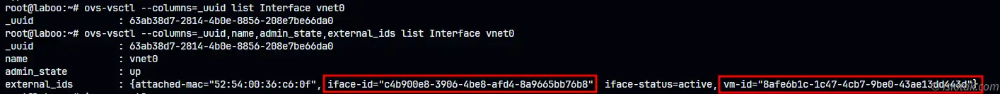 ovs plugged in vm